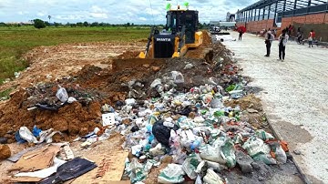 Amazing New! Filling Land, Garbage Dump & Clear Pushing by Skills SHANTUI