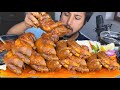 Mukbang  recipe  spicy giant pork feet eating challenge with rice  pork belly ribs meat mukbang