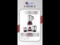 Bajaj Rex Mixer Grinder 500W|Mixie For Kitchen With Nutri-Pro Features|3 SS Mixer Jars For Heavy ...