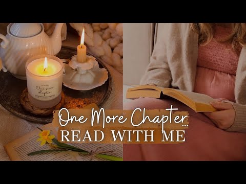 Just One More Chapter... ? Read With Me 1 hr soft piano music & reading with me, cottagecore vibes