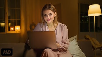 GIRL USING LAPTOP STOCK FOOTAGE BY ROMANCE POST BD