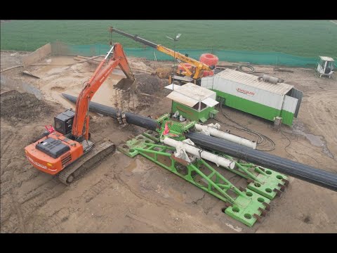 In-house designed Pipe Thruster | Trenchless Engineering | Innovation | HDD - video from Trenchless Engineering Services