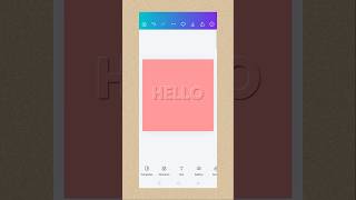 💎 Embossed Text Effect in Canva | 3D Pressed Text Editing Trick #ytshorts #shorts #canva #learning