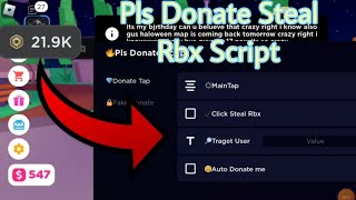 Roblox Pls Donate Script Steal 🤑Robux  Easy Robux! And Rich[✅️Working All Executor]