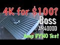 Who's the Boss? AR4000D 4k MAX Amp Dyno Test