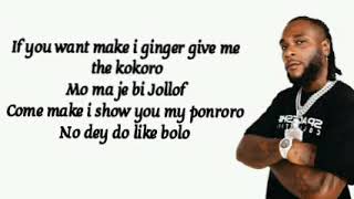 Wizkid - Ginger Ft Burnaboy (Official Lyrics)