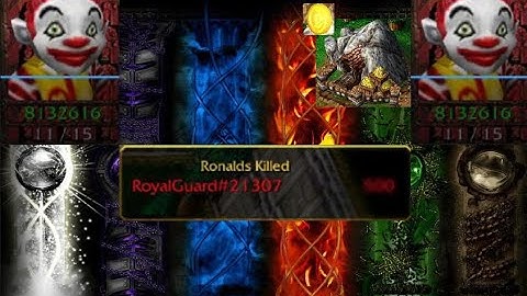 TheRoyalGuard | Warcraft 3 | Element TD 4.3 | HOW MANY RONALDS KILLED???