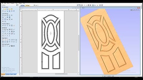 3D  Deep Door design in Aspire | 3D | Door | Vectric Aspire .