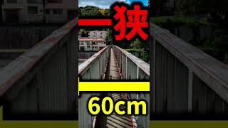 【幅60cm】日本一狭い橋がガチで狭すぎた…すれ違いはムリ!?