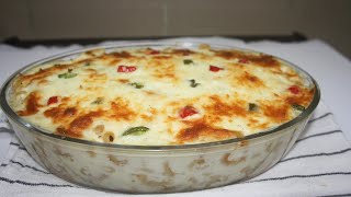 Creamy chicken pasta bake | Chicken pasta in white sauce | Bechamel Sauce | The cookbook