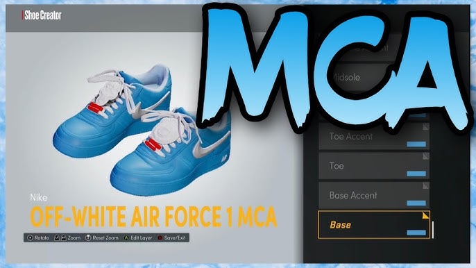 NBA 2K23 Shoe Creator - Nike AF1 Low Off-White “Moma” 