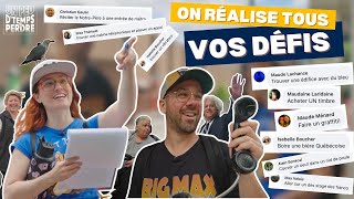 JE RÉALISE VOS DÉFIS AU CENTRE-VILLE DE MONTRÉAL AVEC ANDY ST-LOUIS !