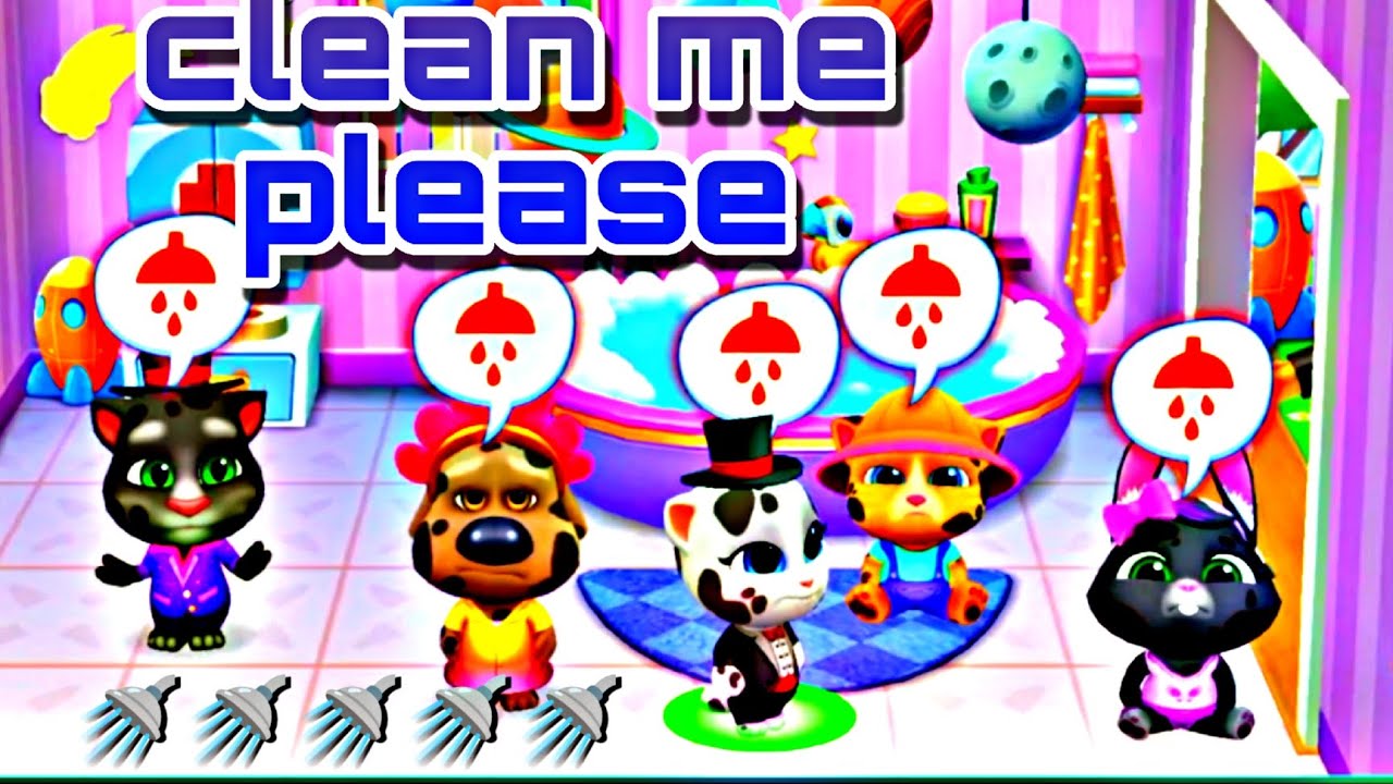 talking Tom #cleaning #kidscartoon #talkingtomfriends - YouTube