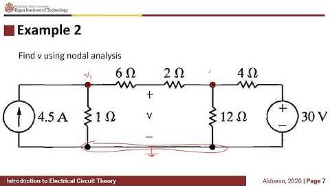 EEE130 - Electric Circuit Theory: Nodal Analysis Examples
