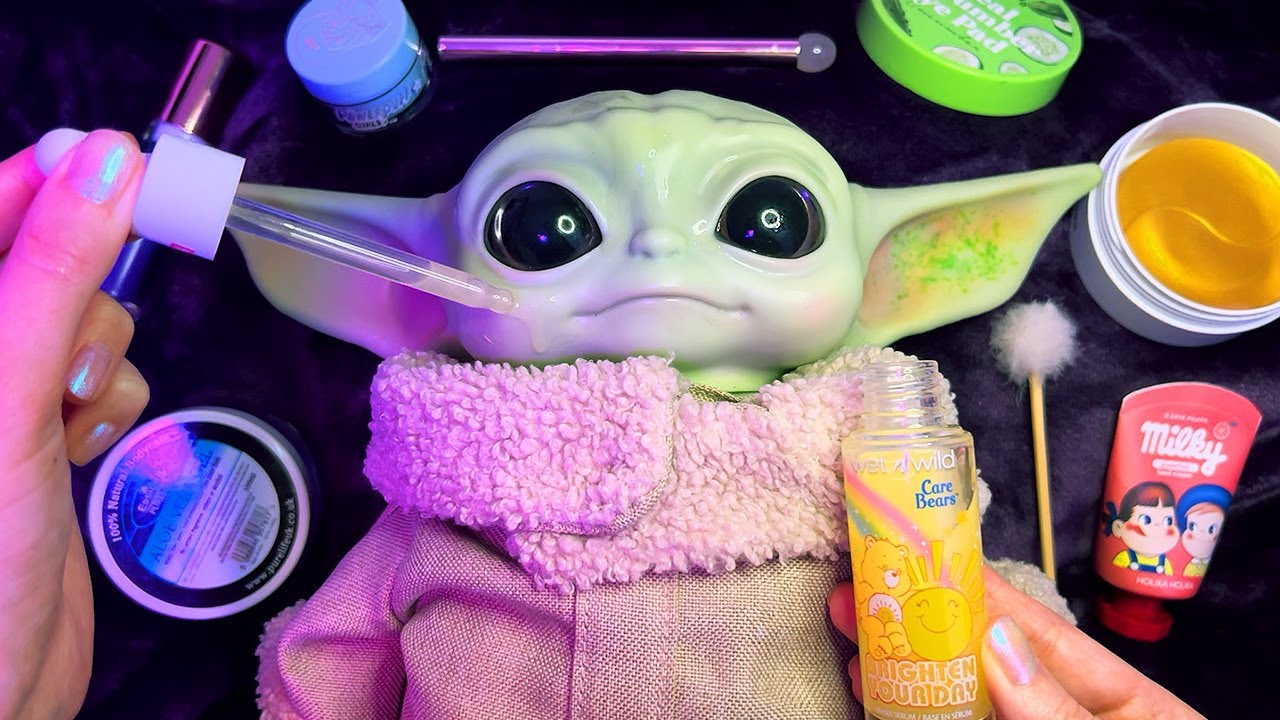 ASMR Skincare on Grogu (Whispered)