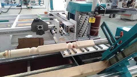 multi function 4 tools ATC CNC wood turning lathe machine with planer and sander system