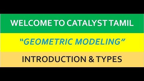 "Geometric Modeling - Introduction" - in English - CAD - For Mechanical Engineering Students.