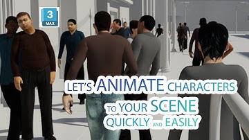 Creating Crowds with Populate in 3ds Max #animation #characteranimation #3d