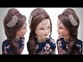 Bridal hairstyle for long hair | curly hair style girl for wedding hairdos | kashees hair style