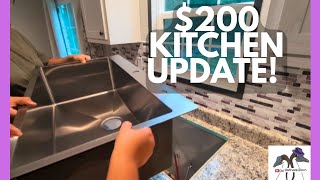 We Upgraded Our Kitchen for $200! (Step-by-Step DIY Sink Install)