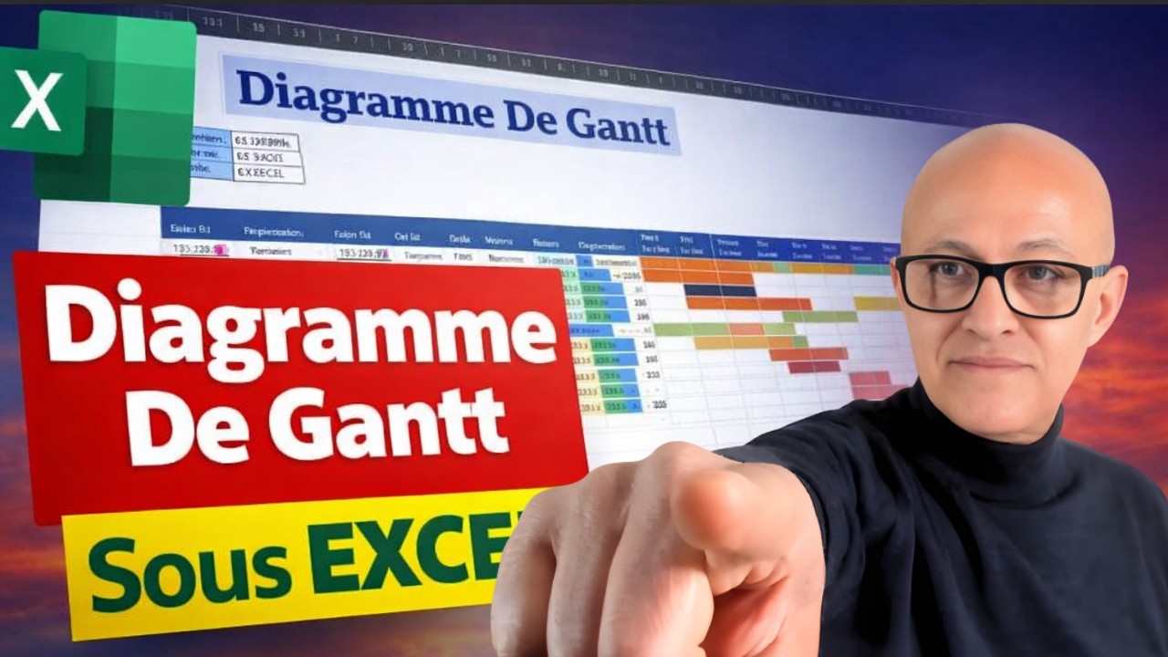 Planning Projet Pro avec GANTT Excel 📊