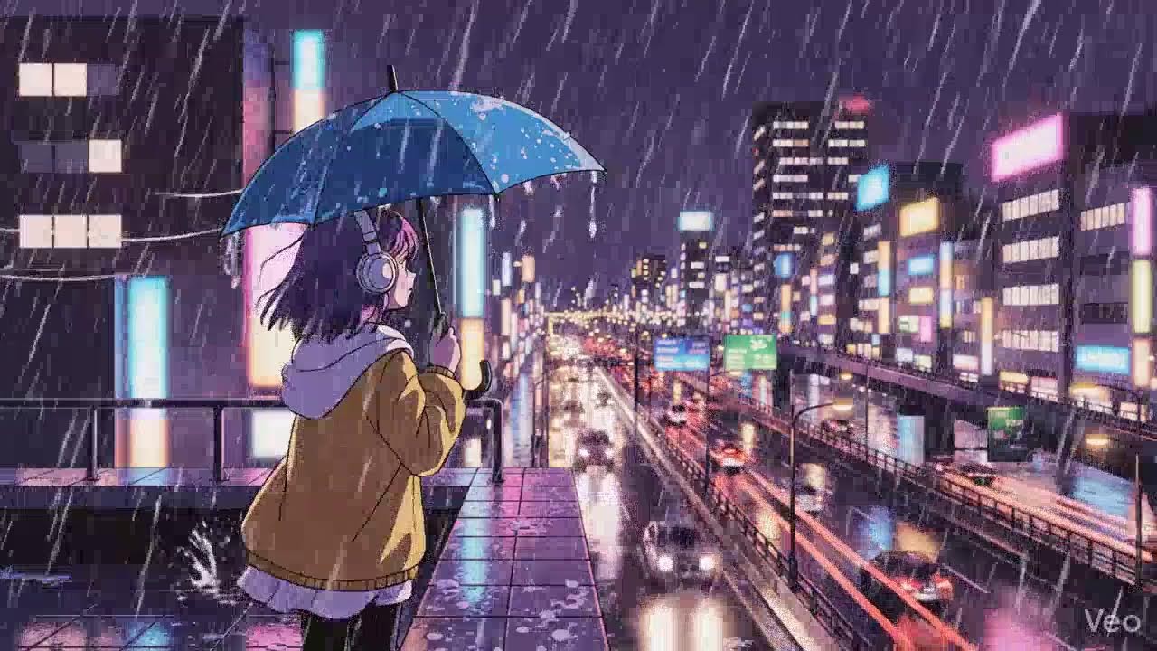 Rainy Neon Streets 🌧️ Japanese City Lofi | Study Beats