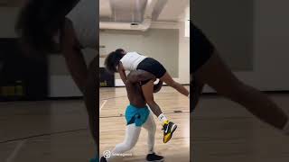 400 pound man picked me up during basketball game!!!