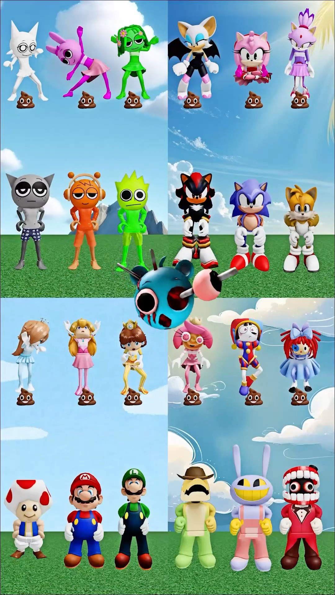 They thought it was chocolate?#sprunki #incredibox #digitalcircus #sonic #mario #pomni