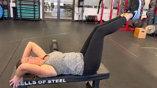 Reverse Plank on bench