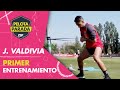 El PRIMER entrenamiento de Jorge Valdivia con COLO COLO - Pelota Parada