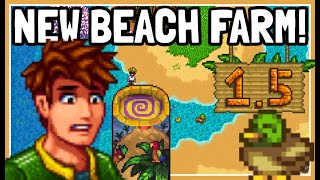 The NEW Beach Farm Layout FULL Showcase in Stardew Valley 1.5! screenshot 2