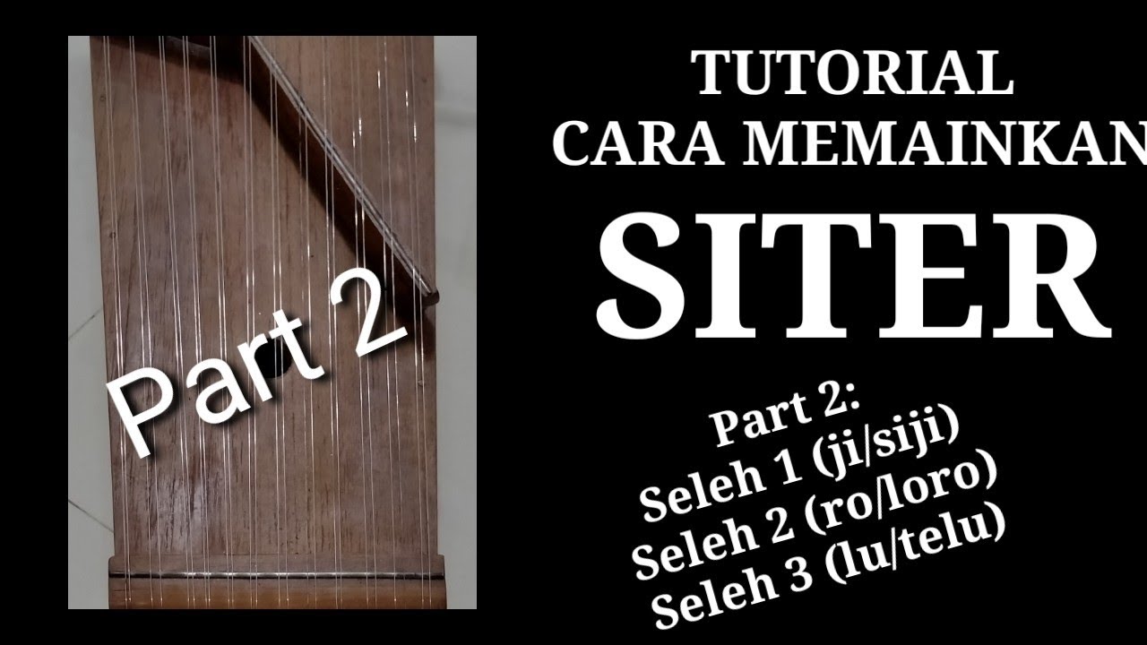 Tutorial Belajar SITER, Part 2: Seleh SIJI, LORO, TELU