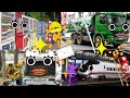 #15【 学べる踏切アニメ 】 自動販売機・新幹線・ゴミ収集車・ダンプカー 他  |ふみきりカンカン達が修理したりキレイにしたりするよ