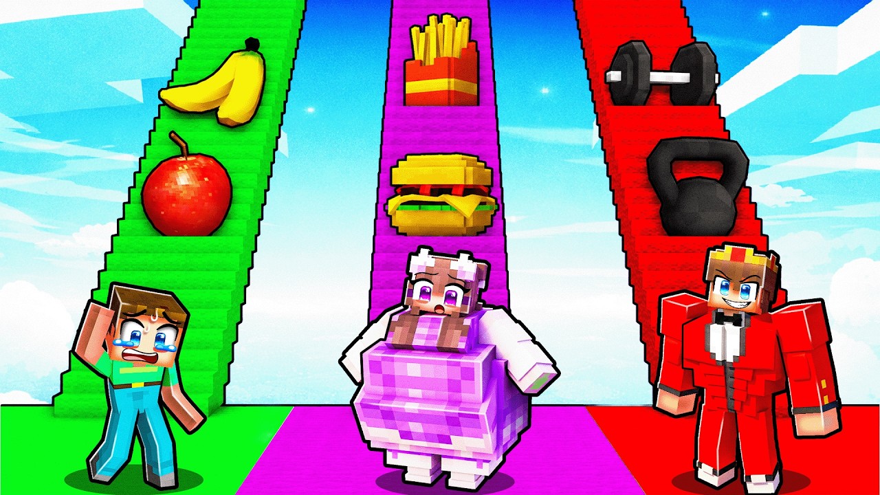 Billy vs. Semlaki vs. Nelly: FETT vs. STARK Treppen Battle in Minecraft
