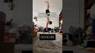 Next goal: 60 sec 🎯 #calisthenics #handstand