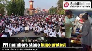 PFI members stage huge protest in Mangalore | Urdu/Hindi news