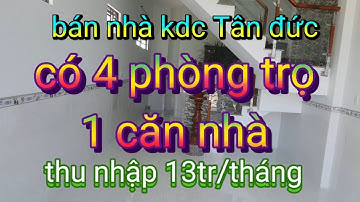 bán dãy nhà trọ đường 16m thuộc kdc tân đức | đức hòa