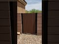 Iron wood gate   Synthetic wood   Affordable Fence and Gates Tucson
