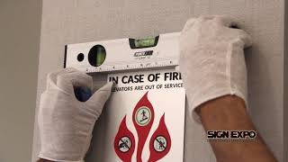 Wayfinding signage installation - SignExpo