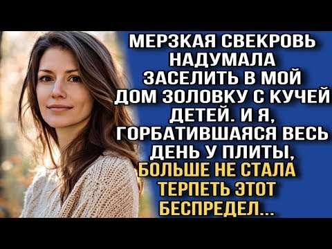 СВЕКРОВЬ НАДУМАЛА ЗАСЕЛИТЬ В МОЙ ДОМ ЗОЛОВКУ С КУЧЕЙ ДЕТЕЙ И Я, ГОРБАТИВШАЯСЯ ВЕСЬ ДЕНЬ У ПЛИТЫ