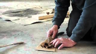Montana Bow Drill Fire With Natural Wood and Tinder