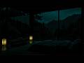 Calming Rain Sounds 🌧(No Ads)| Dark Cozy Bedroom for Deep Sleep & Stress Relief