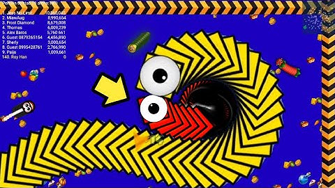 Worms Zone Magic 🐍 #141 - Tiny Worm Escapes From Giant Worm