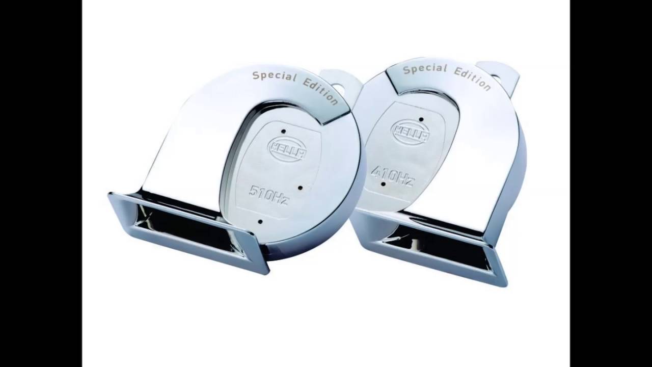 Hella Chrome Trumpet Horn Set Carplus YouTube