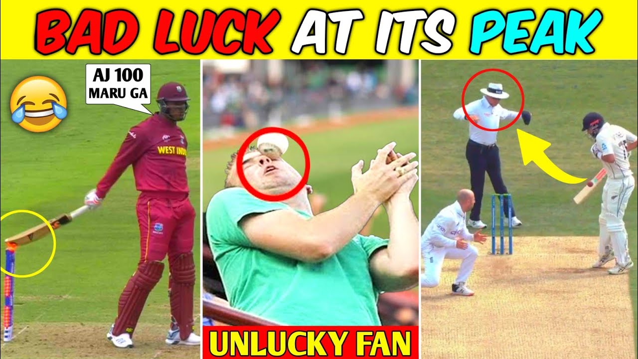 Most Unlucky Moments In Cricket History Ever | Bad Luck Moments In ...