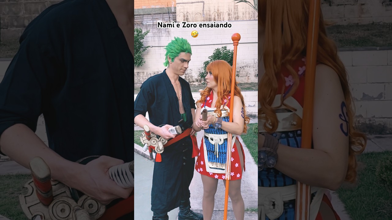 Zoro e Nami ensaiando pra vídeo #onepiece #onepiececosplay