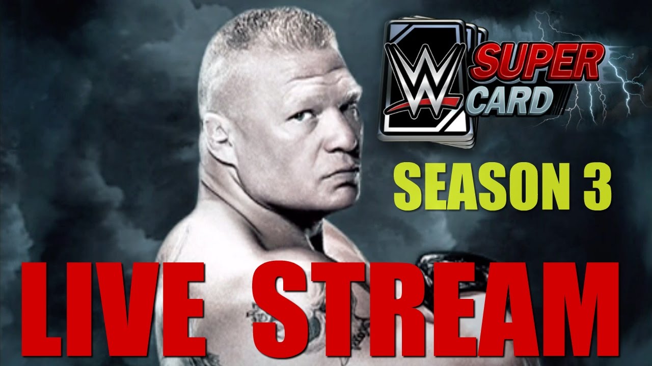WWE SuperCard Season 3 Live Stream (4 Elite Pack Opening!)
