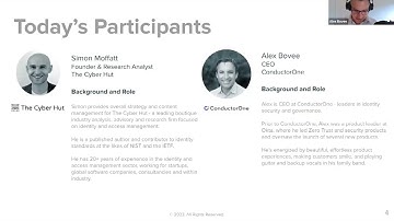 The Cyber Hut with ConductorOne August 2023 - Why The Modern Organisation Needs Next Generation IGA