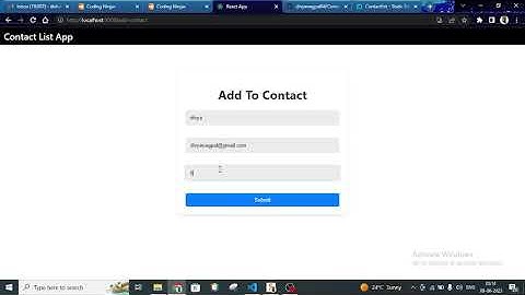 contact list react skill test