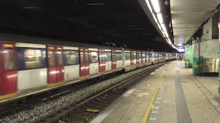 KCRC / MTR MLR Trains leaving and arriving at MKK, Summer 2017